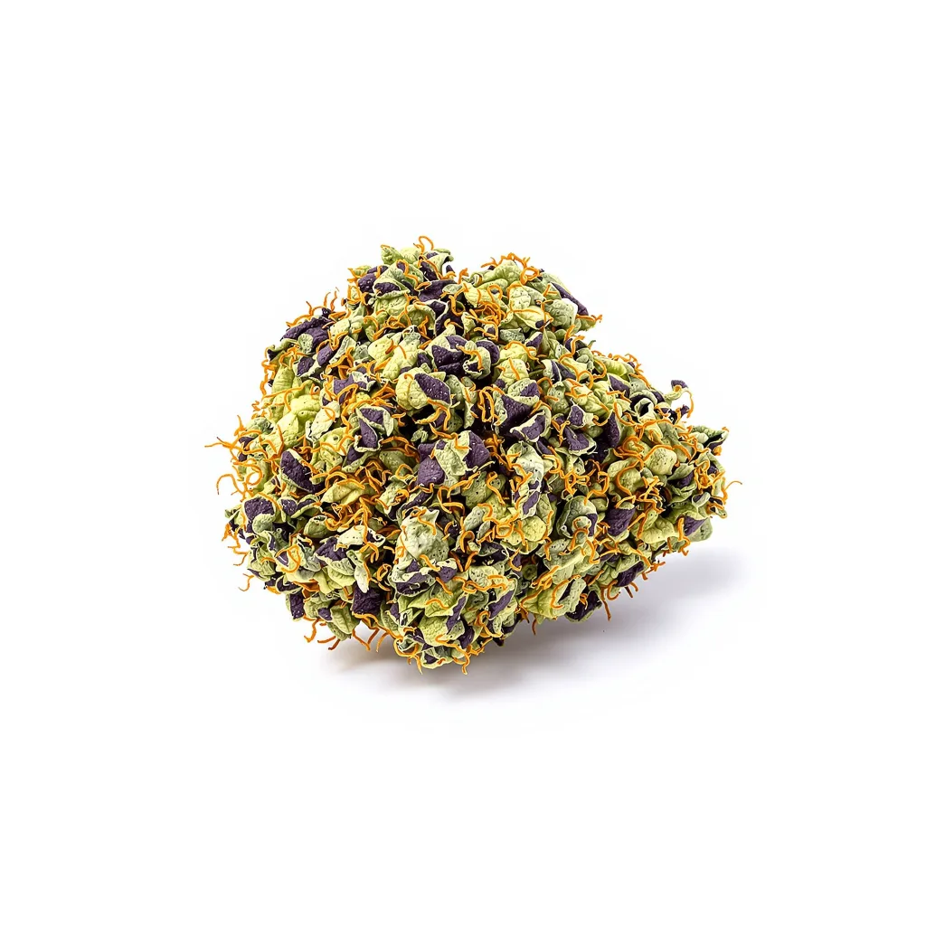 Opal OG Kush 80% indica / 20% sativa — fleur avec trichomes visibles