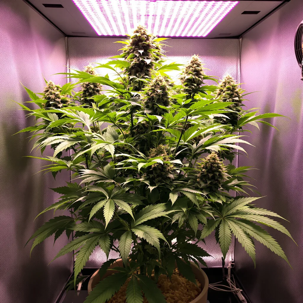 Plante de cannabis Orange Bud en floraison — 60-100 cm autofloraison