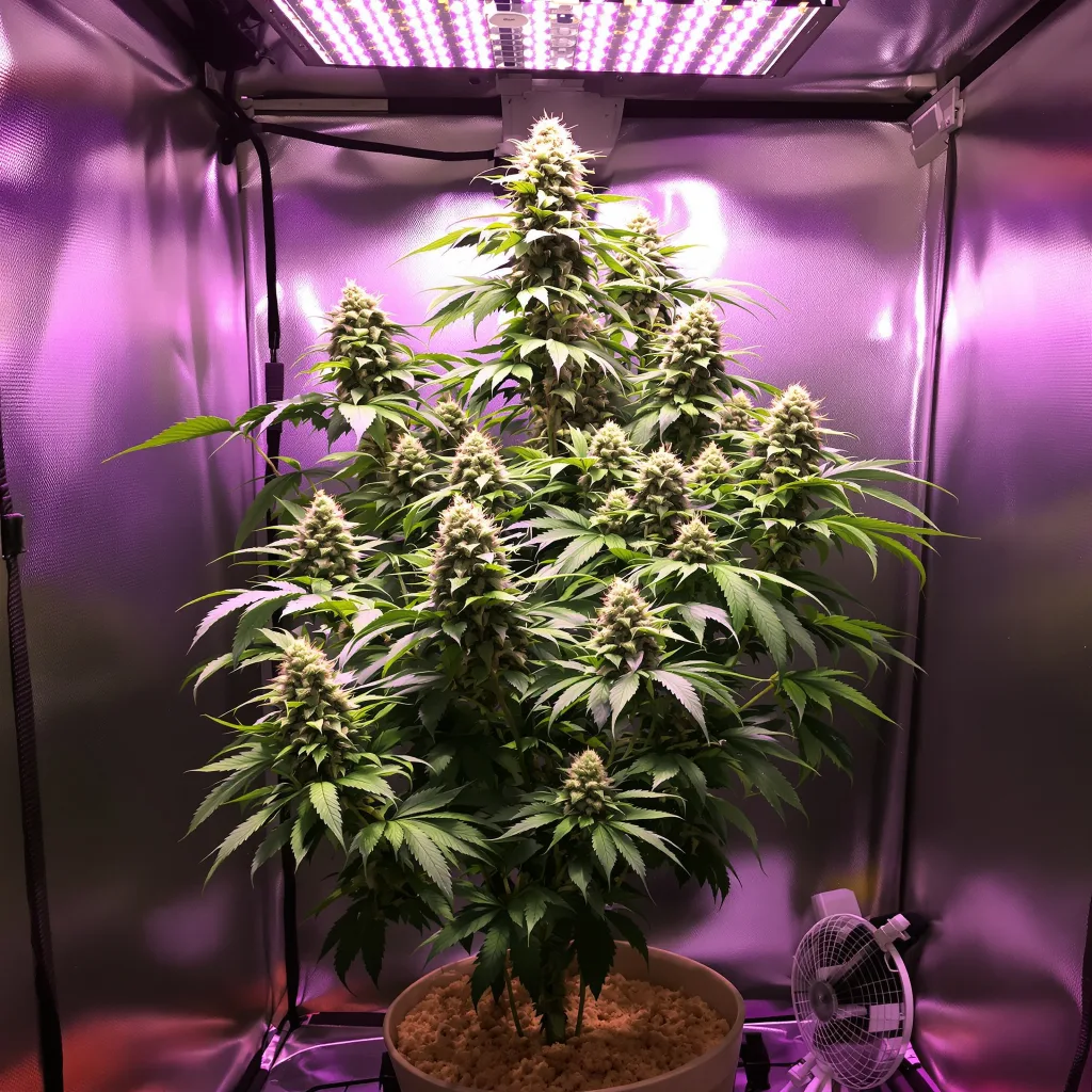 Plante de cannabis Orange Cookies en floraison — 120-180 cm féminisée