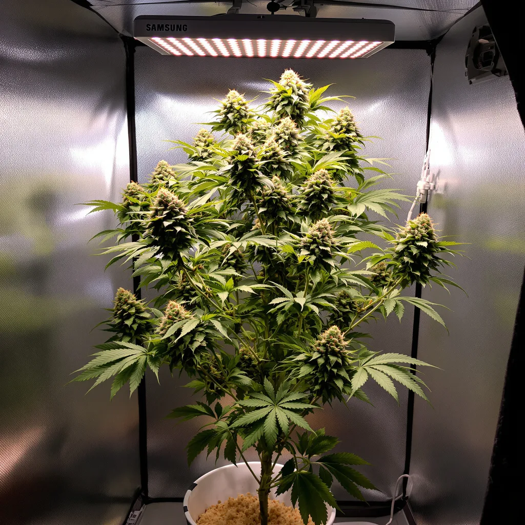 Plante de cannabis Orange Cream en floraison — 120-180 cm féminisée