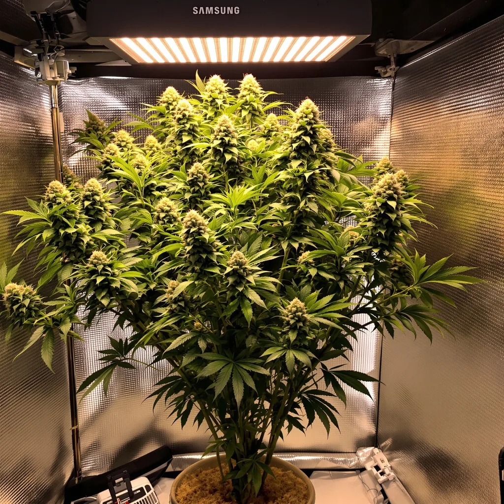 Plante de cannabis Orange Kush en floraison — 120-180 cm féminisée