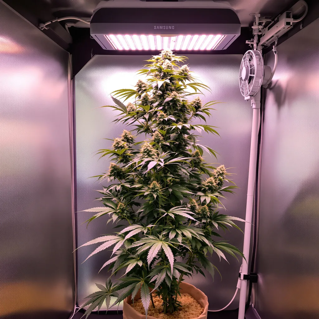 Plante de cannabis Original Lemon Pie en floraison — 150-200 cm féminisée