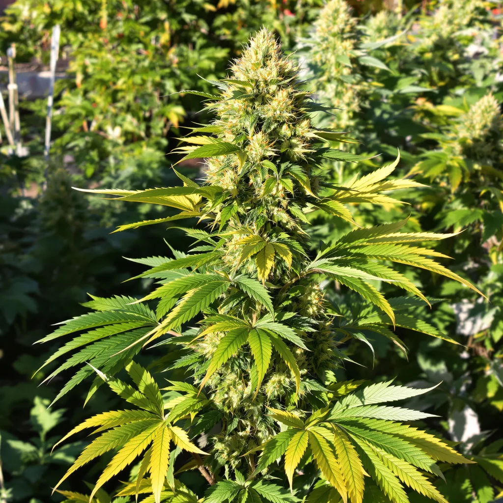 Overlord OG 70% indica / 30% sativa — fleur avec trichomes visibles