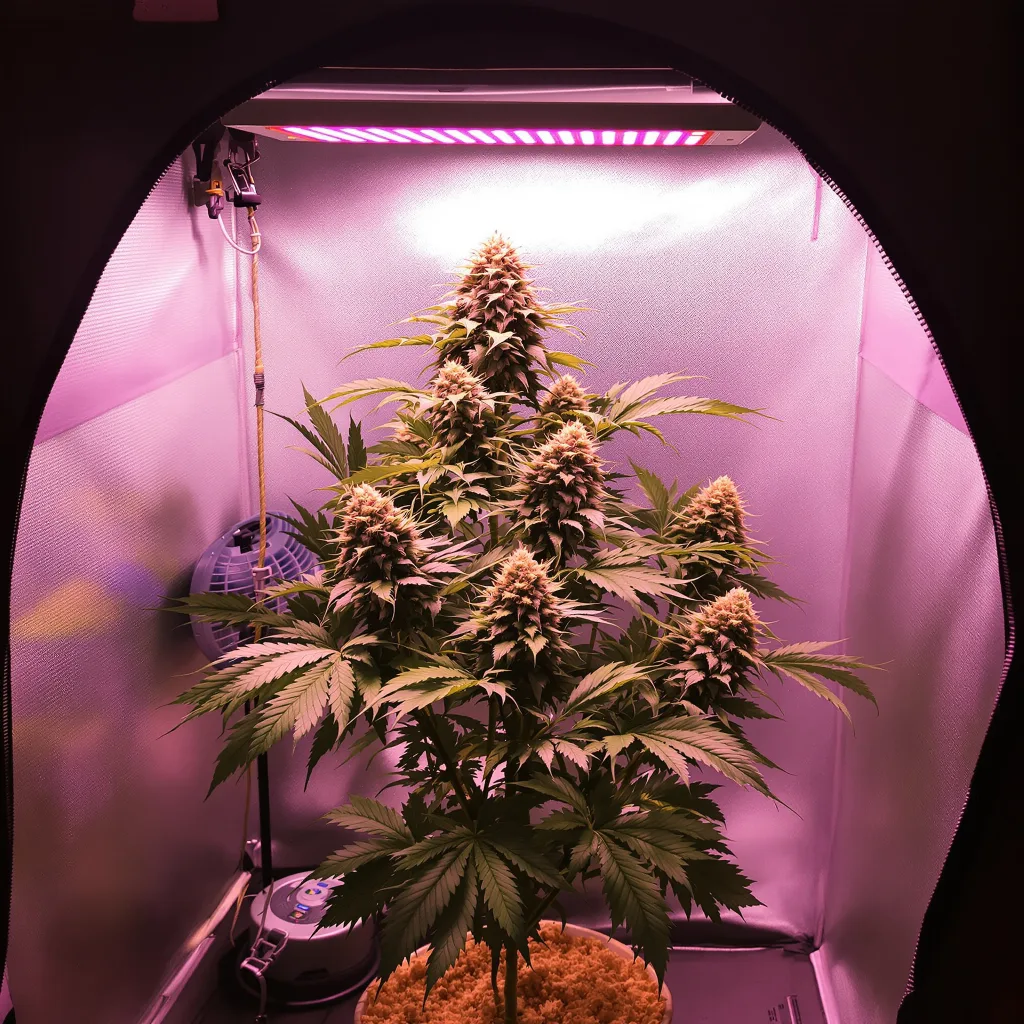 Plante de cannabis P-51 en floraison — 90-130 cm féminisée