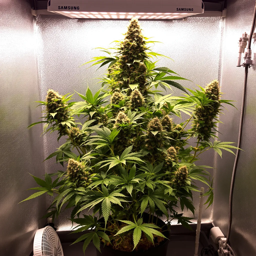 Plante de cannabis Pacific Blue en floraison — 90-130 cm féminisée