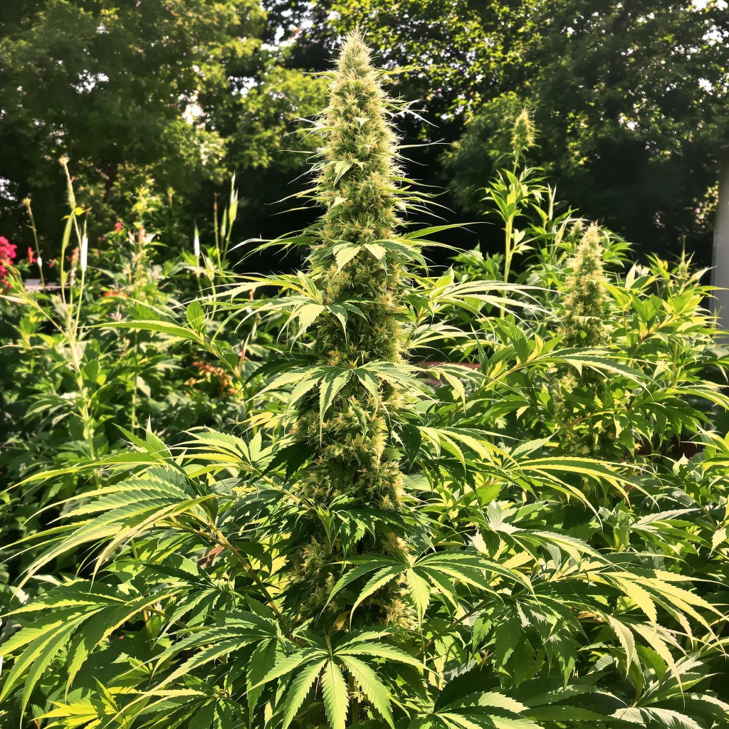 Painkiller XL 25% indica / 75% sativa — fleur avec trichomes visibles