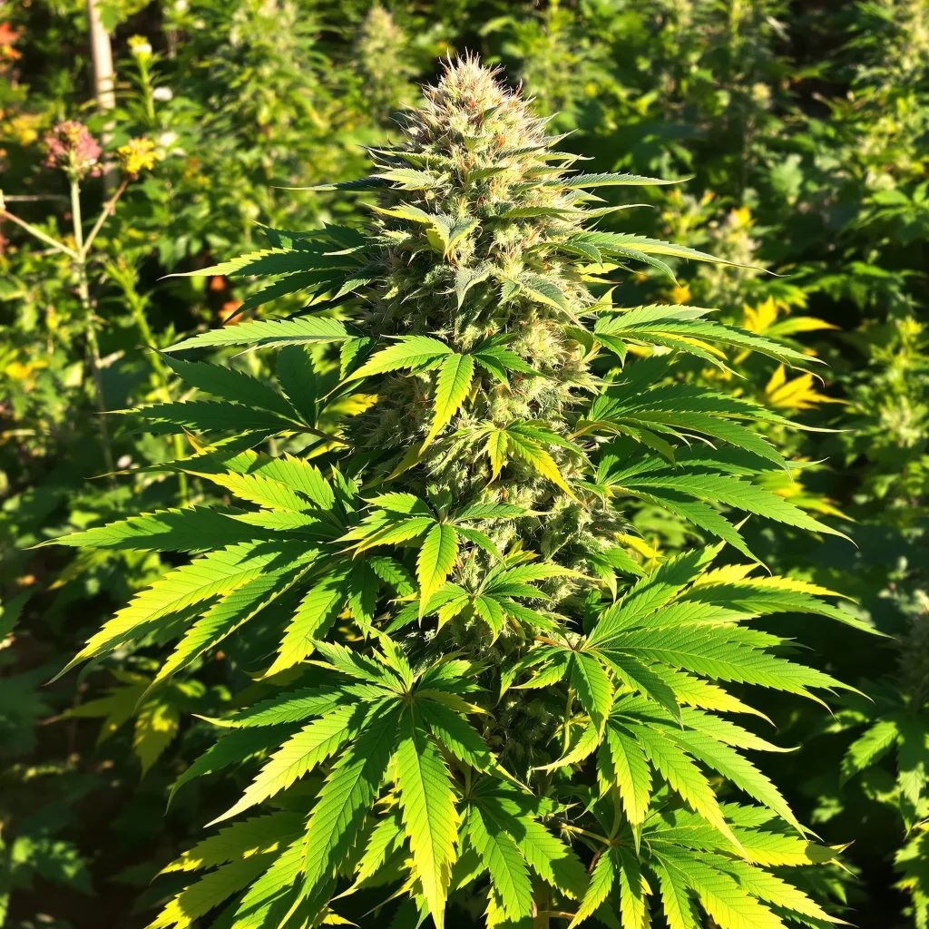 Pakistan Valley Kush 79% indica / 21% sativa — fleur avec trichomes visibles