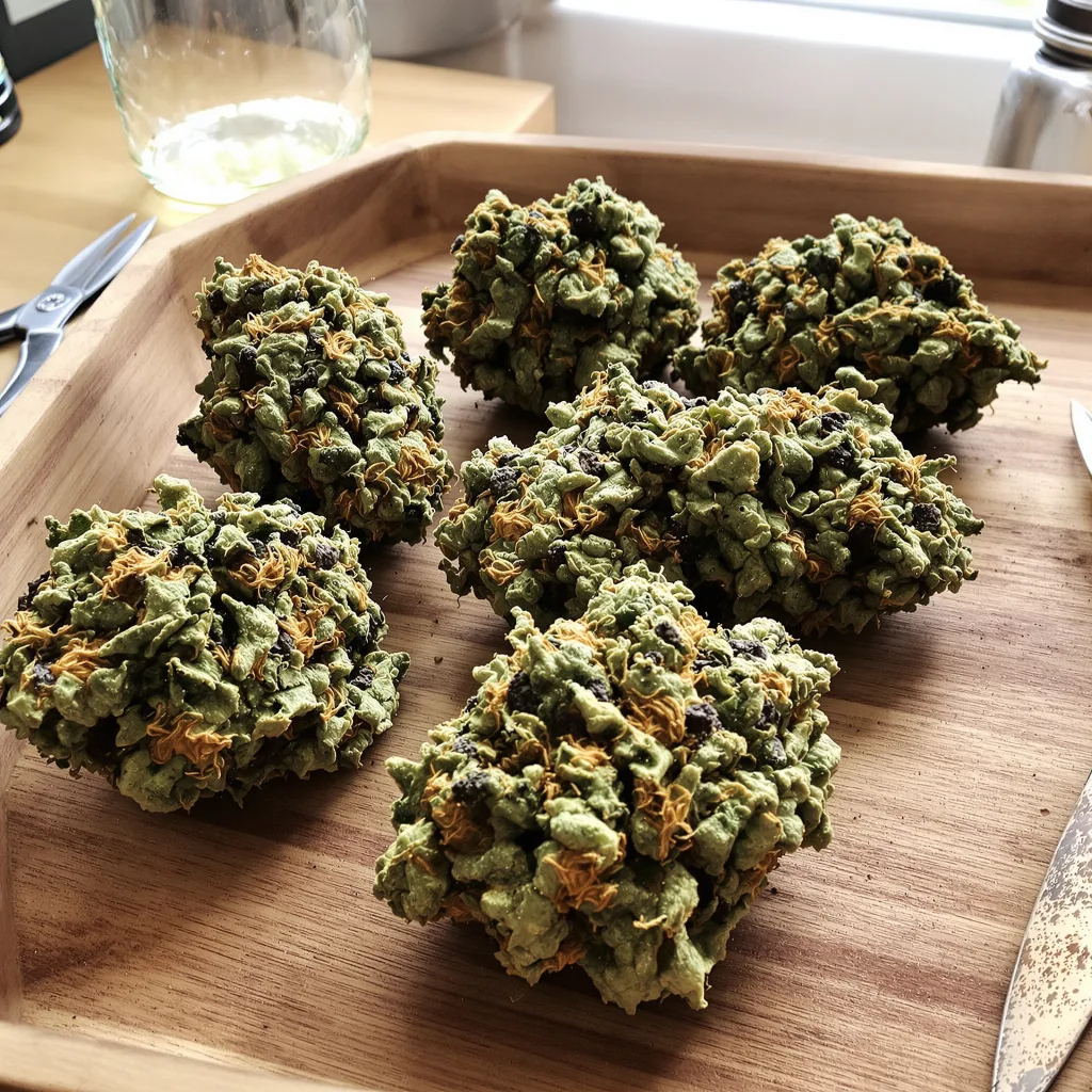 Pakistani Chitral Kush 86% indica / 14% sativa — fleur avec trichomes visibles