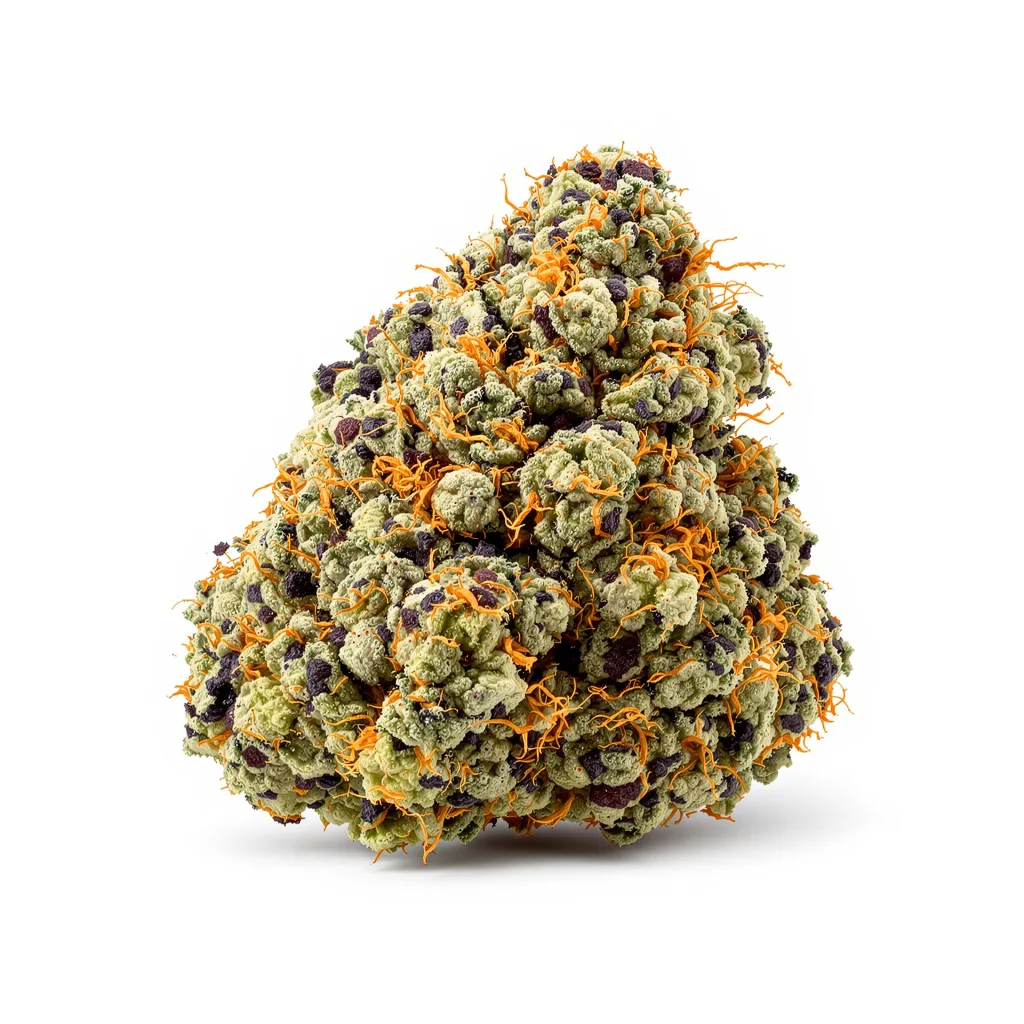 Pakistani Chitral Kush 86% indica / 14% sativa — fleur avec trichomes visibles