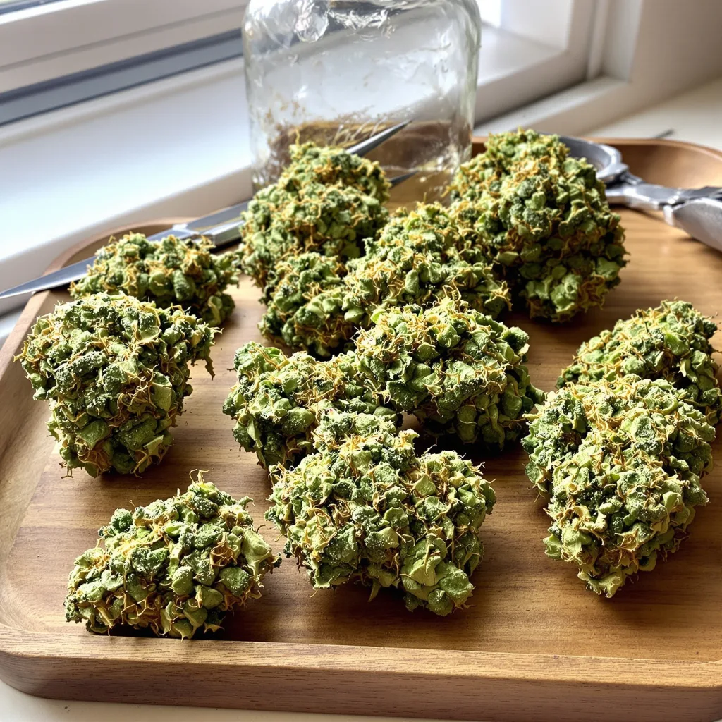 Panama 12% indica / 88% sativa — fleur avec trichomes visibles