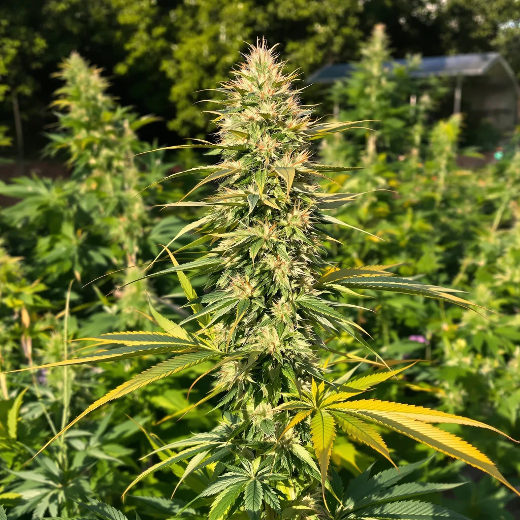 Panama 12% indica / 88% sativa — fleur avec trichomes visibles