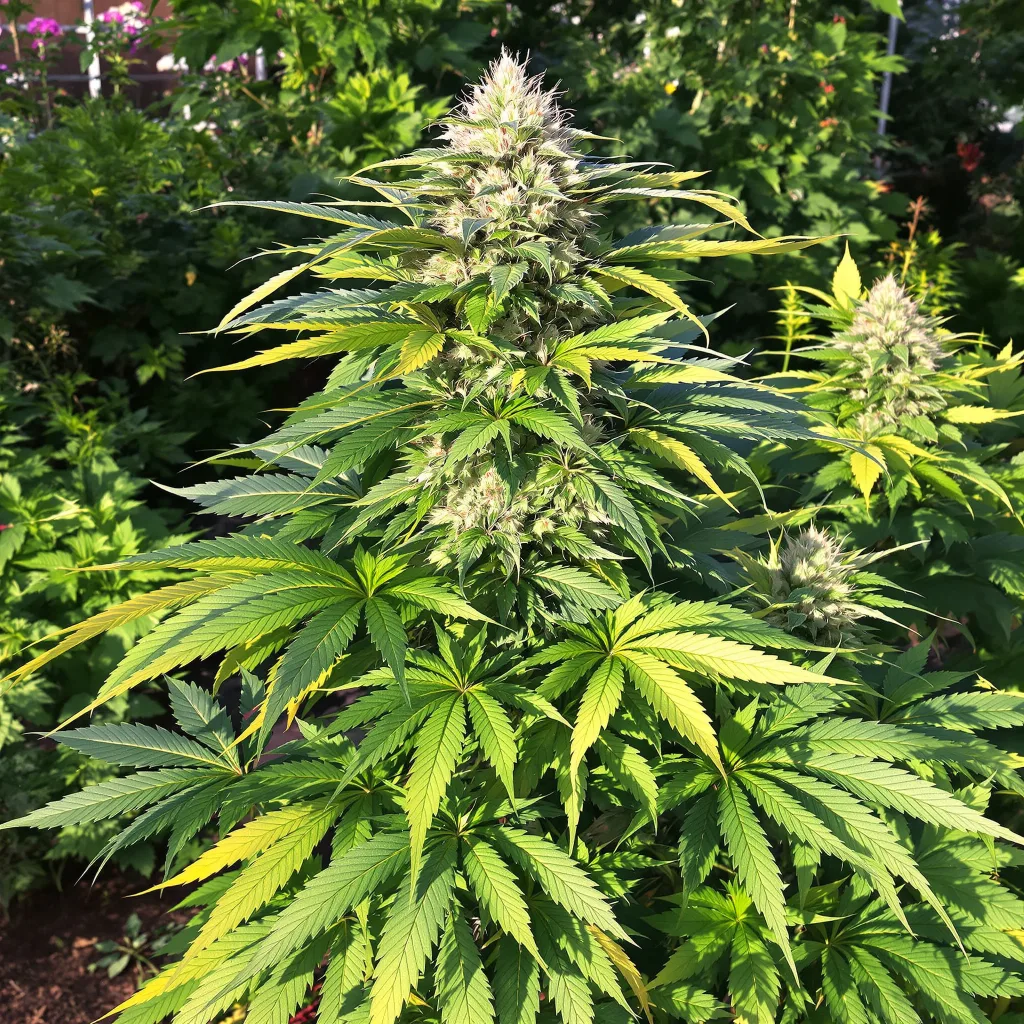 Papaya Cookies 76% indica / 24% sativa — fleur avec trichomes visibles