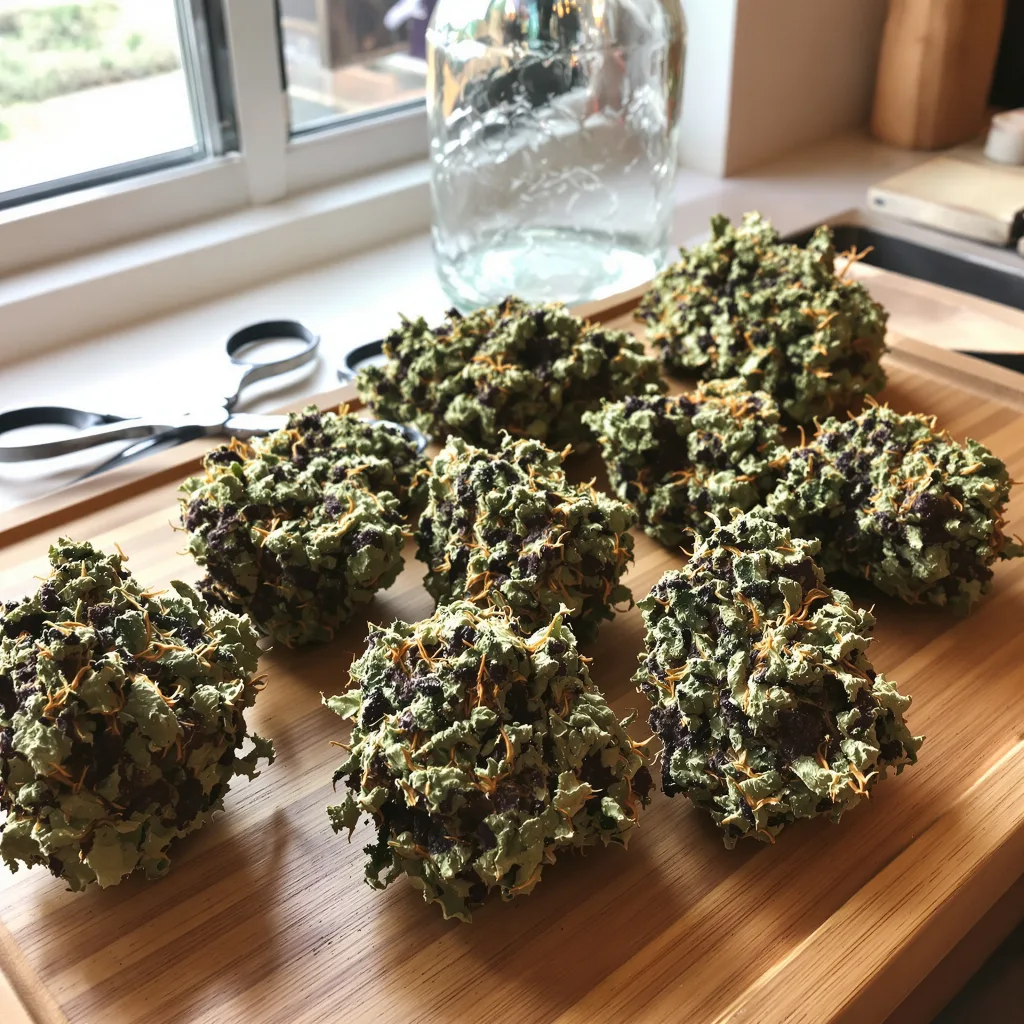 Paris XXX 85% indica / 15% sativa — fleur avec trichomes visibles