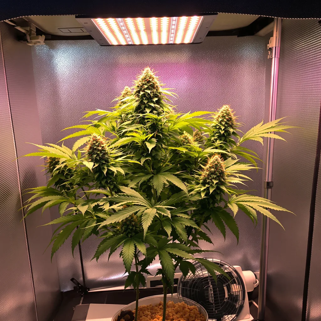 Plante de cannabis Peanut Butter Breath en floraison — 60-100 cm autofloraison
