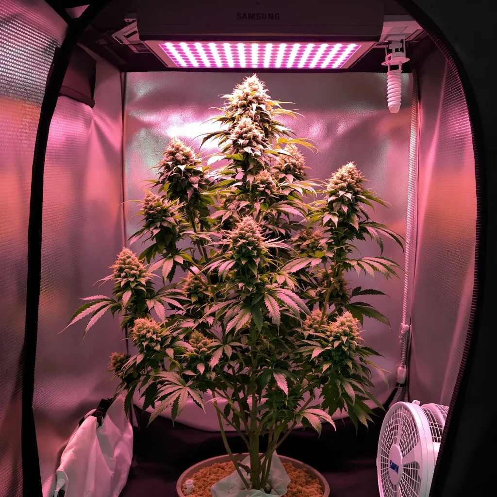 Plante de cannabis Peanut Butter Breath en floraison — 120-180 cm féminisée