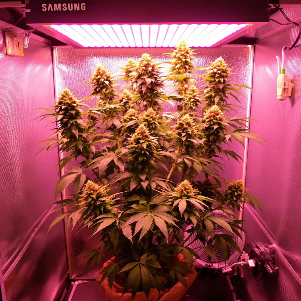 Plante de cannabis Peanut Butter Gelato en floraison — 120-180 cm féminisée