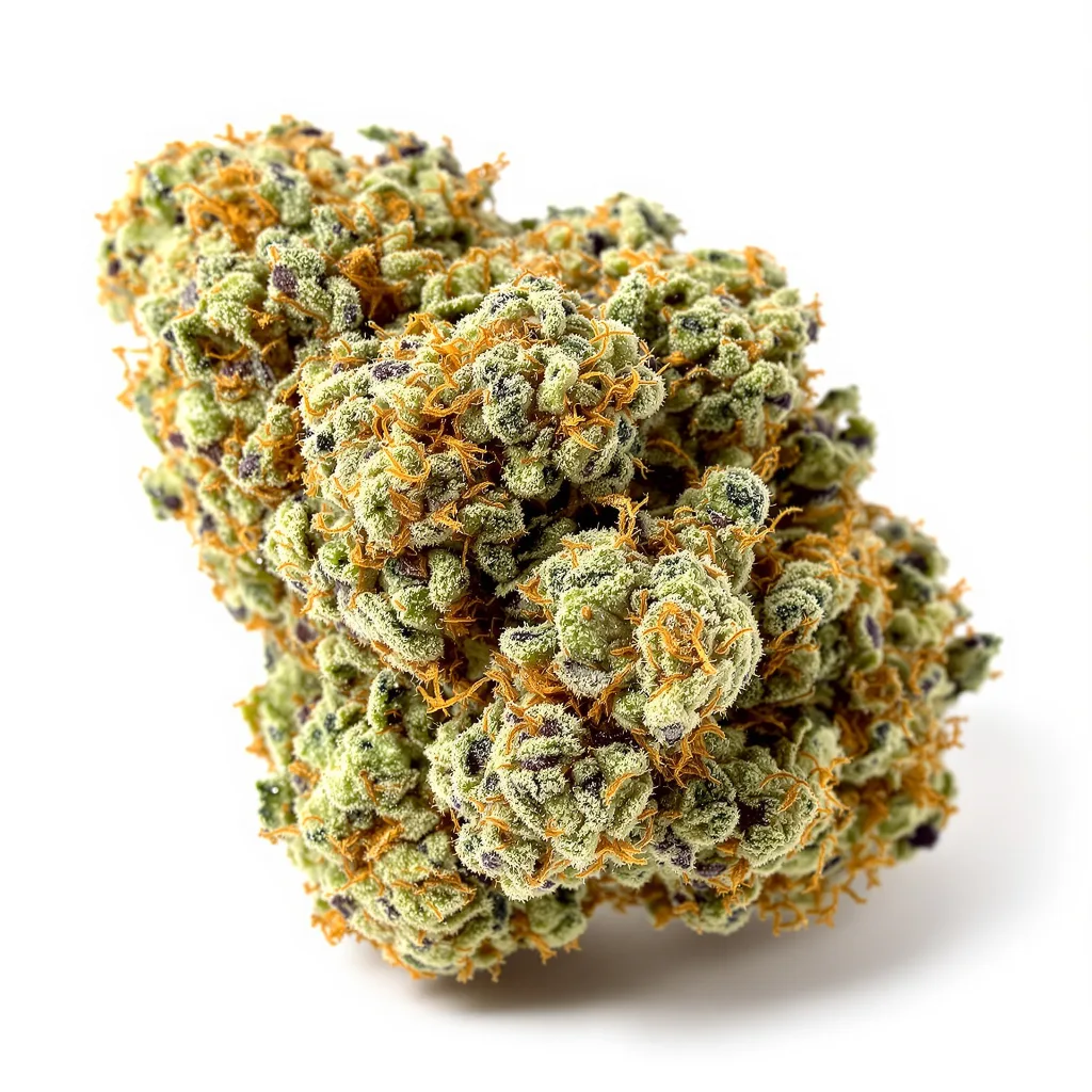 Phantom Cookies 40% indica / 60% sativa — fleur avec trichomes visibles