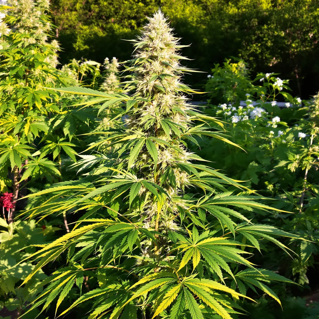 Pincher's Creek 30% indica / 70% sativa — fleur avec trichomes visibles