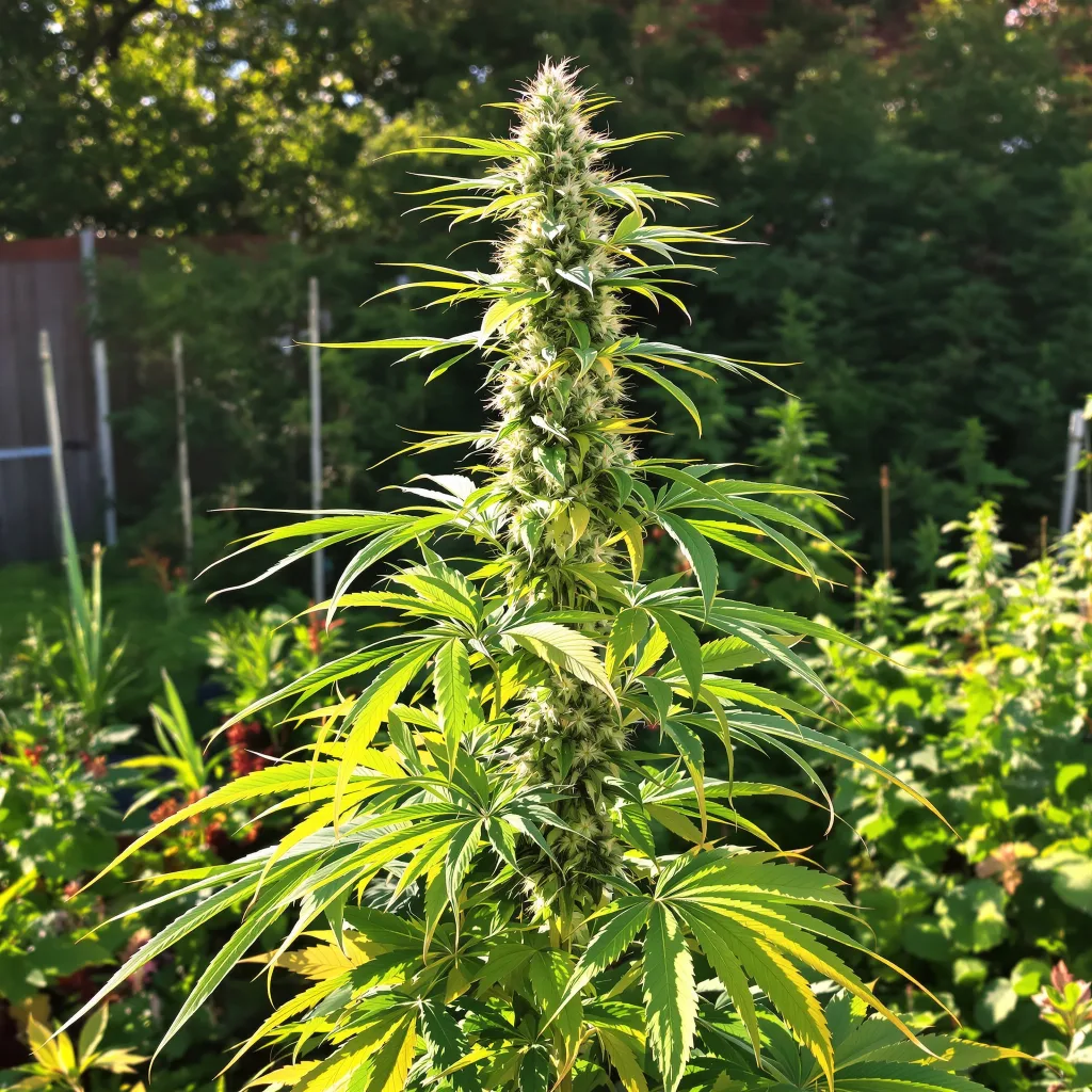 Pine 8% indica / 92% sativa — fleur avec trichomes visibles