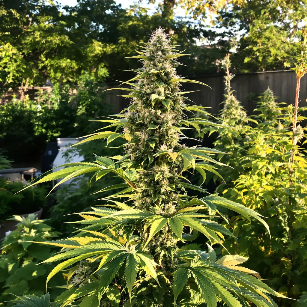 Pineapple 50% indica / 50% sativa — fleur avec trichomes visibles
