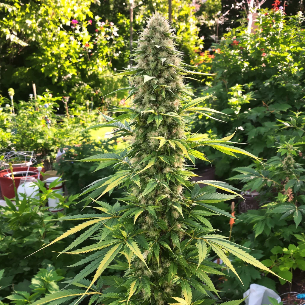 Pineapple Diesel 50% indica / 50% sativa — fleur avec trichomes visibles