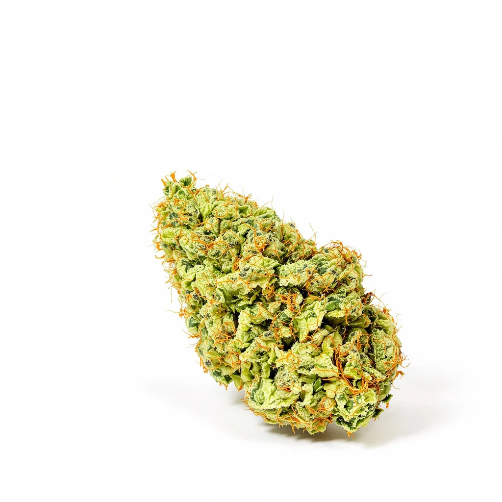 Pineapple Jack 10% indica / 90% sativa — fleur avec trichomes visibles