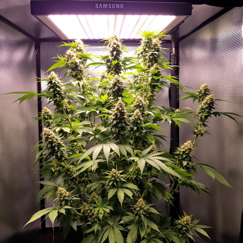 Plante de cannabis Pineapple Mayhem en floraison — 60-100 cm autofloraison