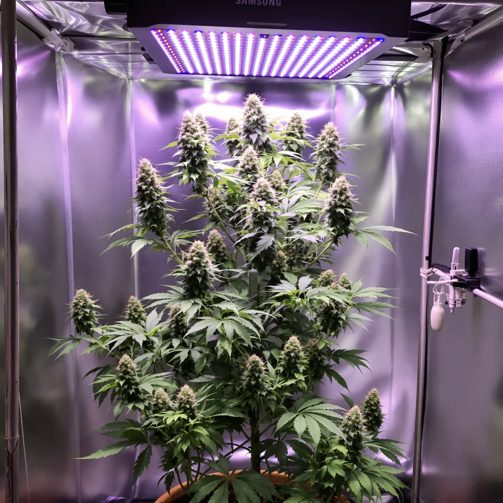 Plante de cannabis Pineapple Purple Skunk en floraison — 120-180 cm féminisée