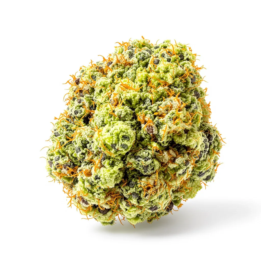 Pineapple Thai 50% indica / 100% sativa — fleur avec trichomes visibles