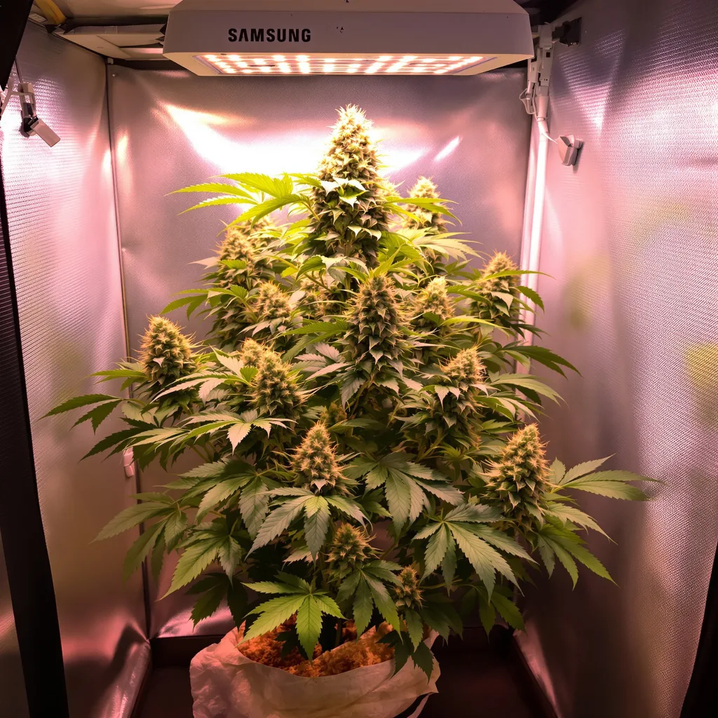 Plante de cannabis Pink Bubba en floraison — 60-100 cm autofloraison