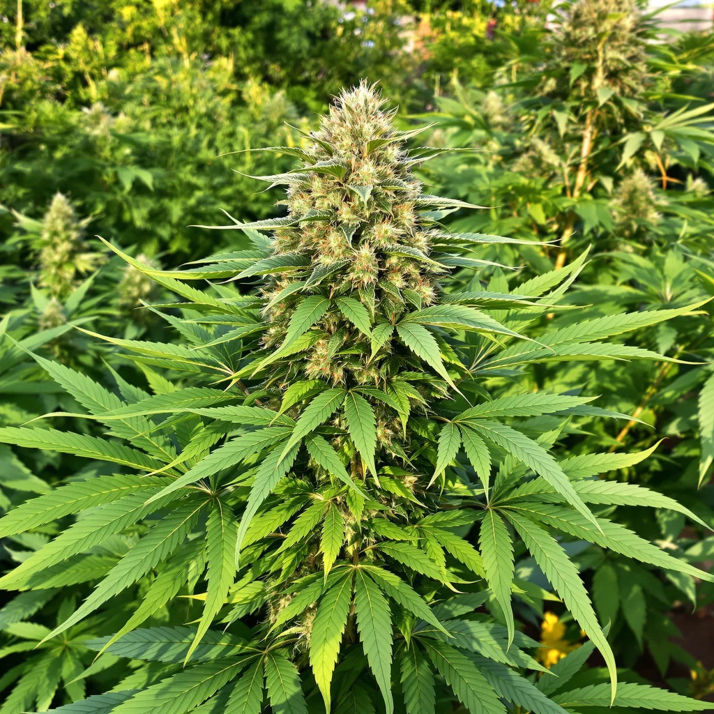 Pink Champagne 71% indica / 29% sativa — fleur avec trichomes visibles