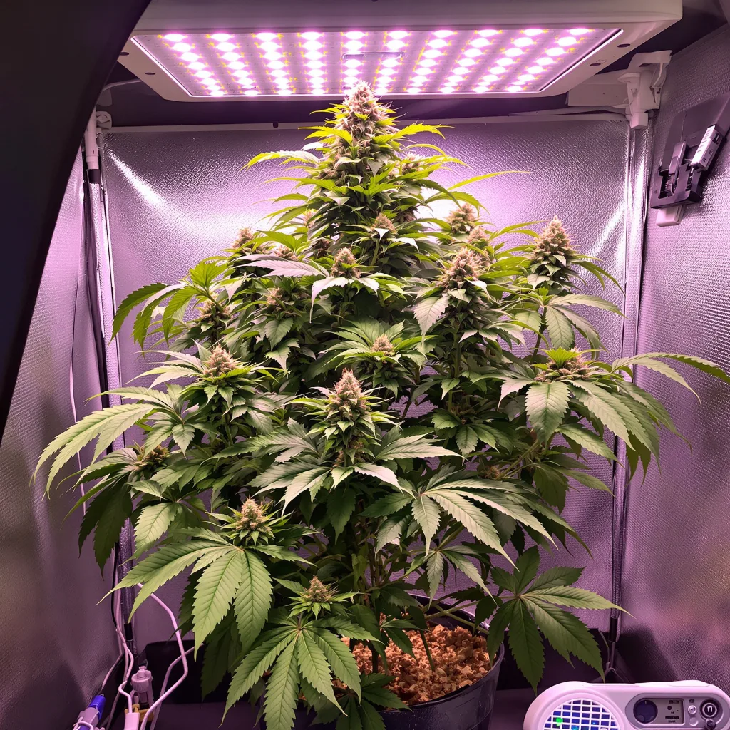 Plante de cannabis Pink Death Star en floraison — 90-130 cm féminisée