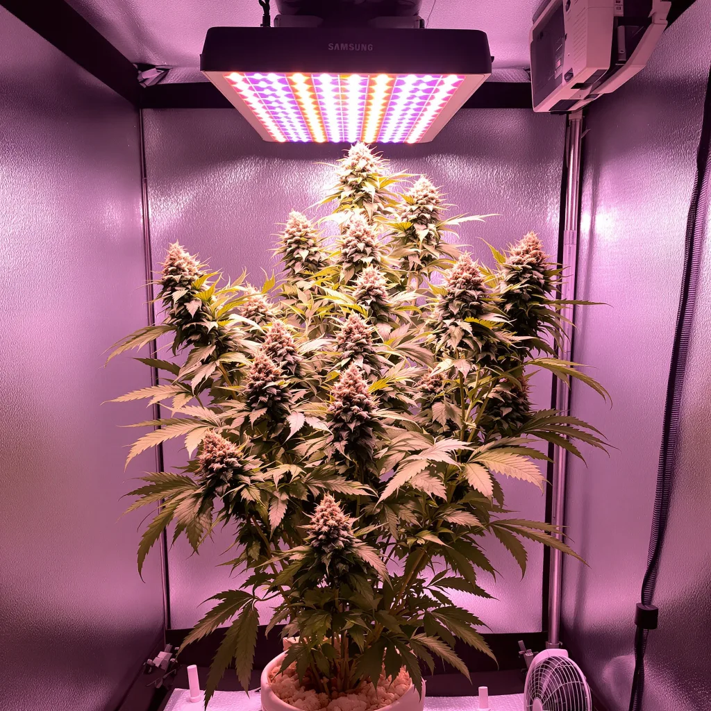Plante de cannabis Pink Pez en floraison — 120-180 cm féminisée