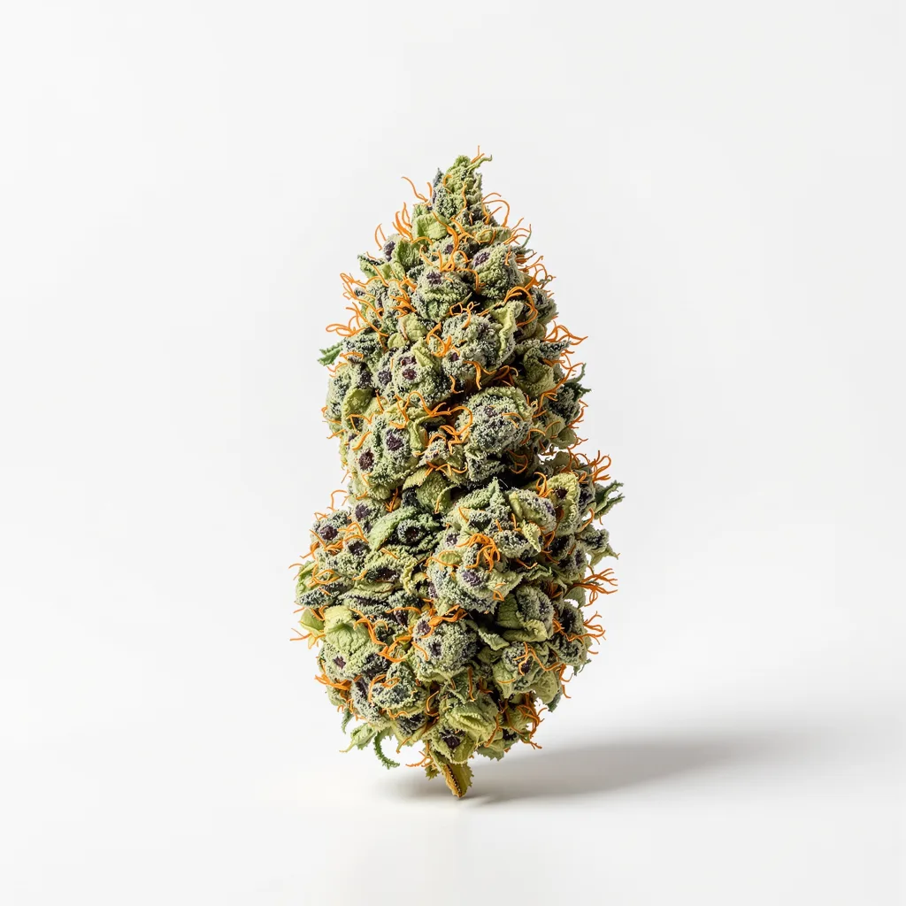 Pink Runtz 50% indica / 50% sativa — fleur avec trichomes visibles