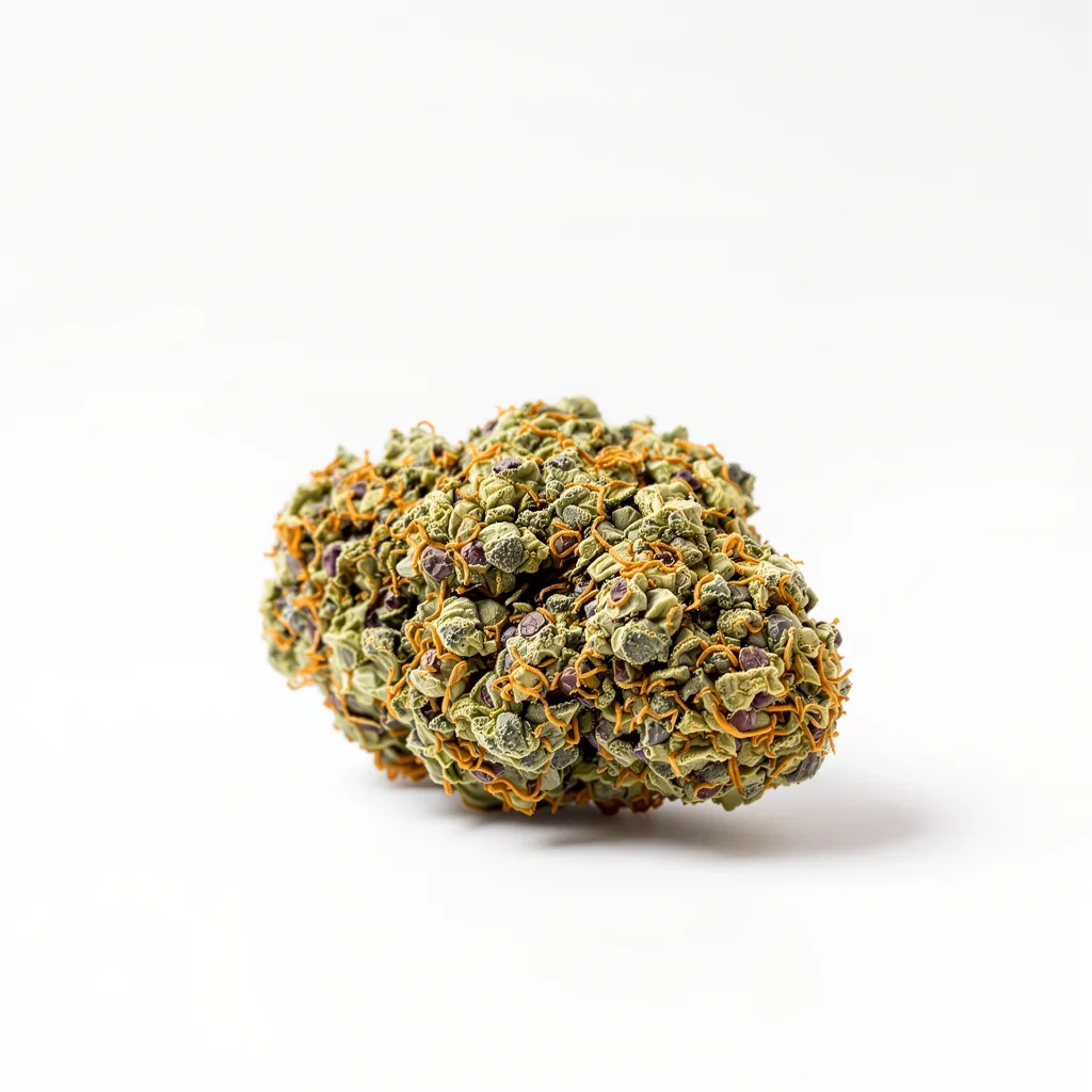 Pinkman Goo 80% indica / 20% sativa — fleur avec trichomes visibles