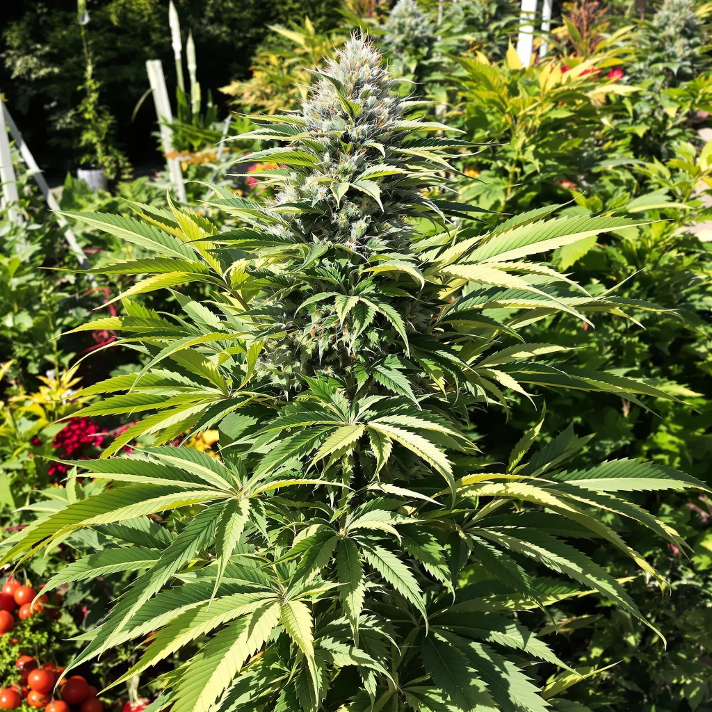 Pitbull Pit 80% indica / 20% sativa — fleur avec trichomes visibles