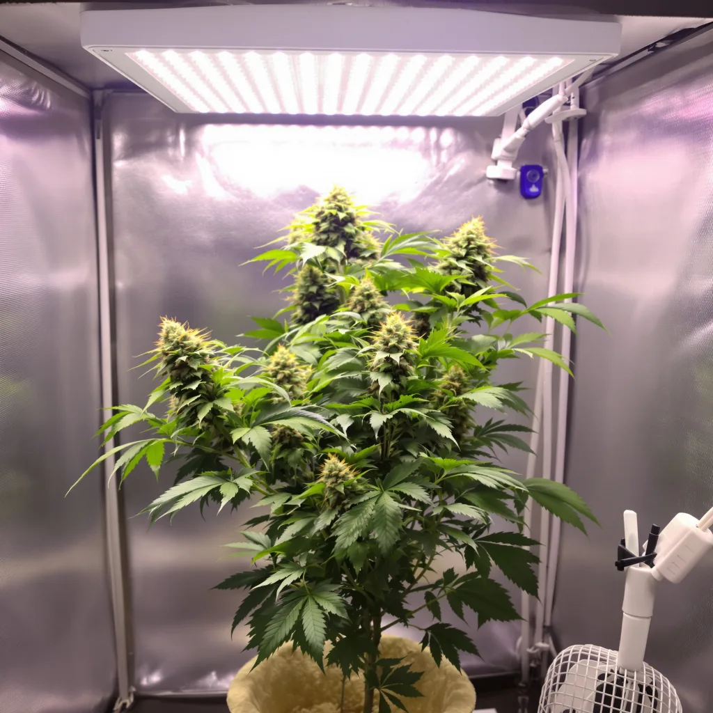 Plante de cannabis Platinum Bubba en floraison — 90-130 cm féminisée