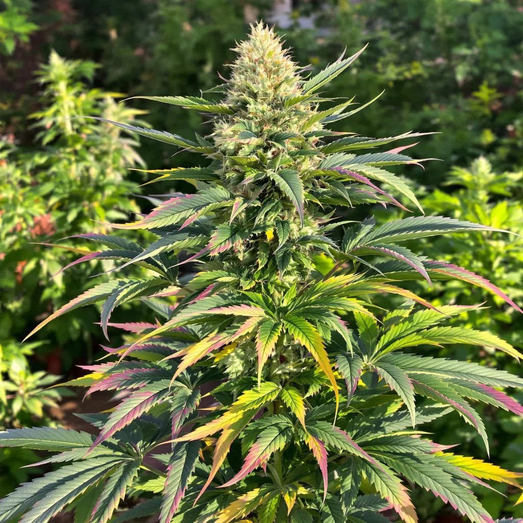 Platinum Bubba 74% indica / 26% sativa — fleur avec trichomes visibles