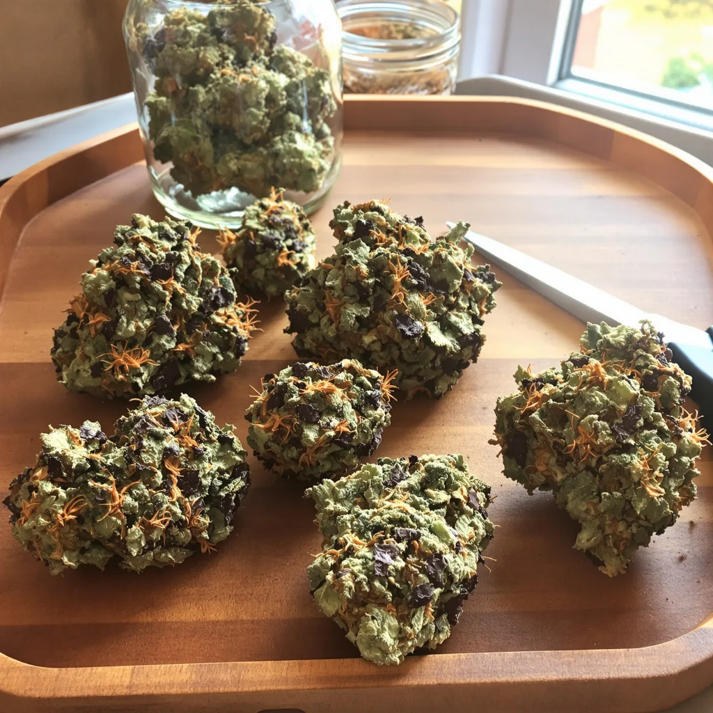 Platinum Bubba Kush 70% indica / 20% sativa — fleur avec trichomes visibles