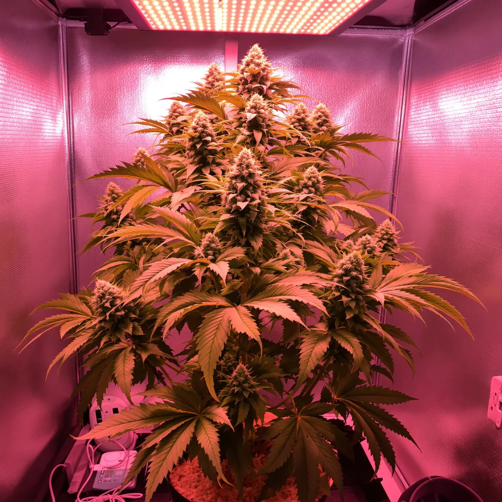 Plante de cannabis Platinum Bubba Kush en floraison — 60-100 cm autofloraison