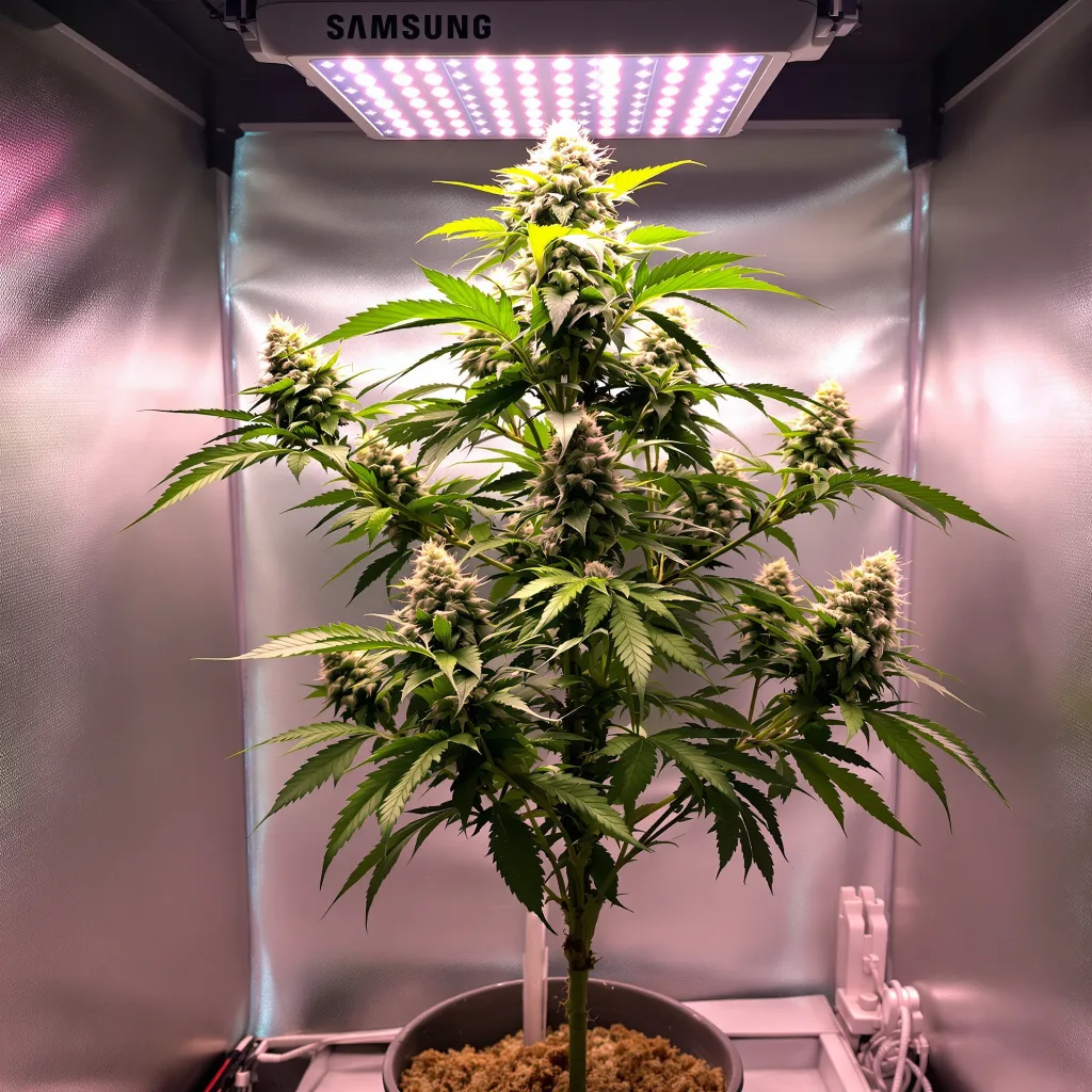 Plante de cannabis Platinum Bubba Kush en floraison — 90-130 cm féminisée