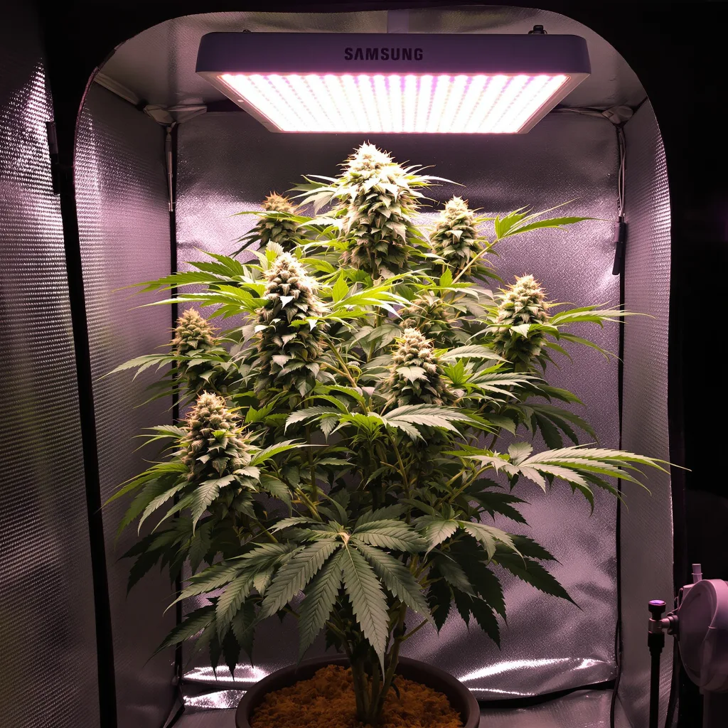 Plante de cannabis Platinum GSC en floraison — 60-100 cm autofloraison
