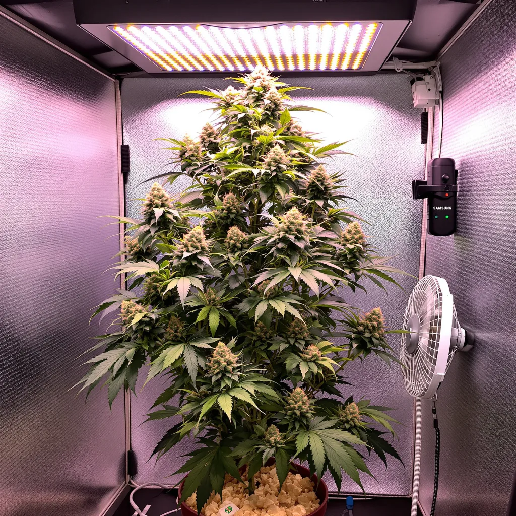 Plante de cannabis Platinum GSC en floraison — 120-180 cm féminisée