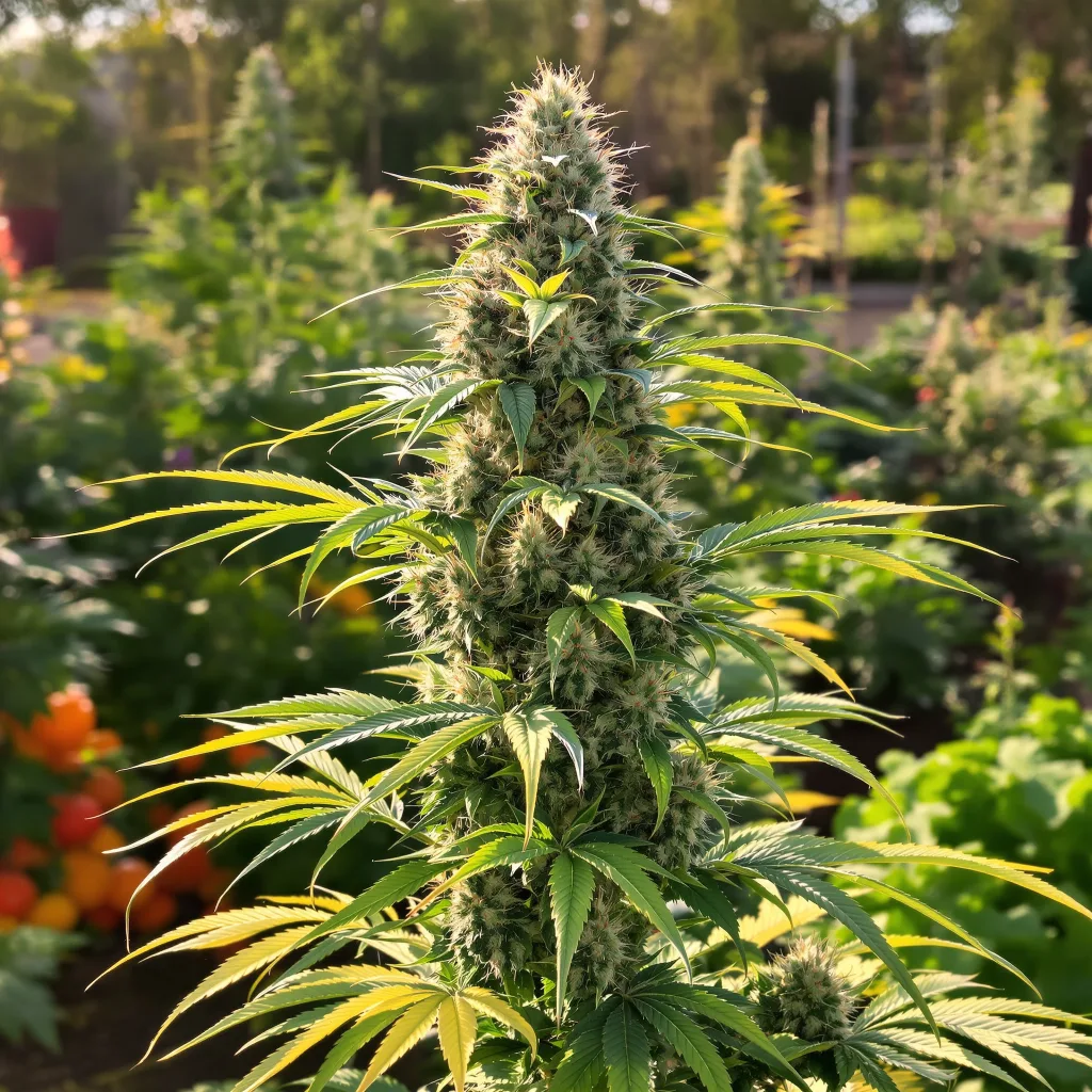 Platinum GSC 60% indica / 40% sativa — fleur avec trichomes visibles