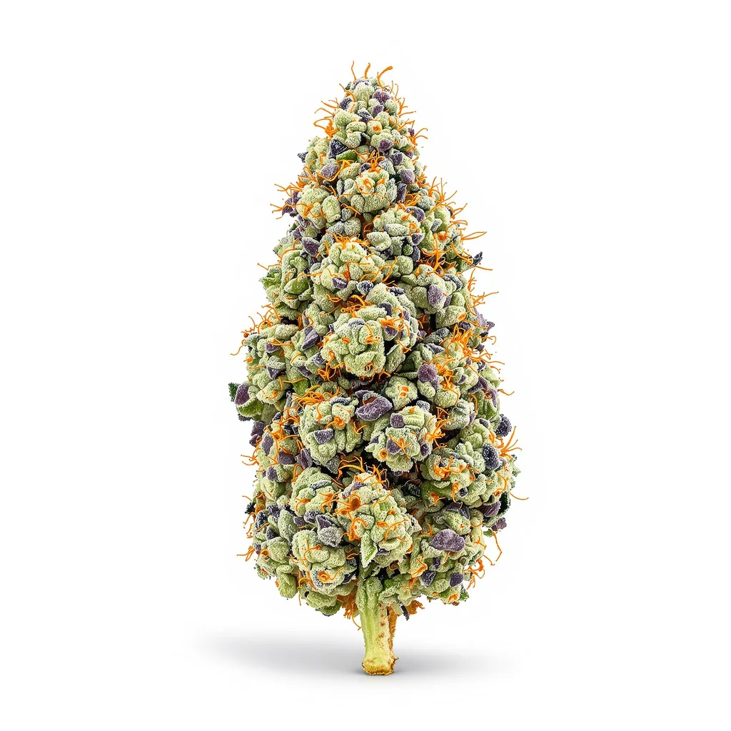 Platinum GSC 60% indica / 40% sativa — fleur avec trichomes visibles