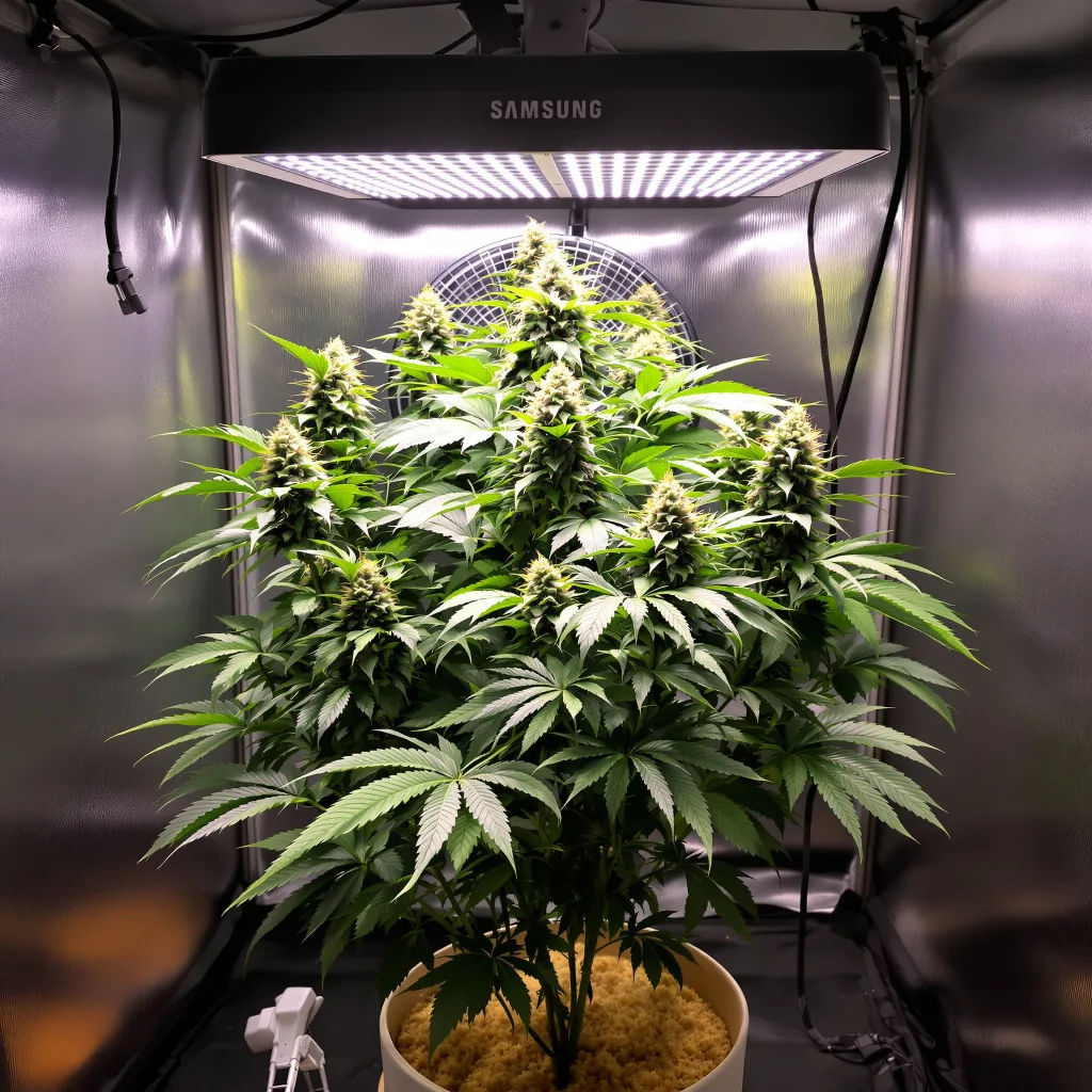 Plante de cannabis Platinum Purple Kush en floraison — 90-130 cm féminisée