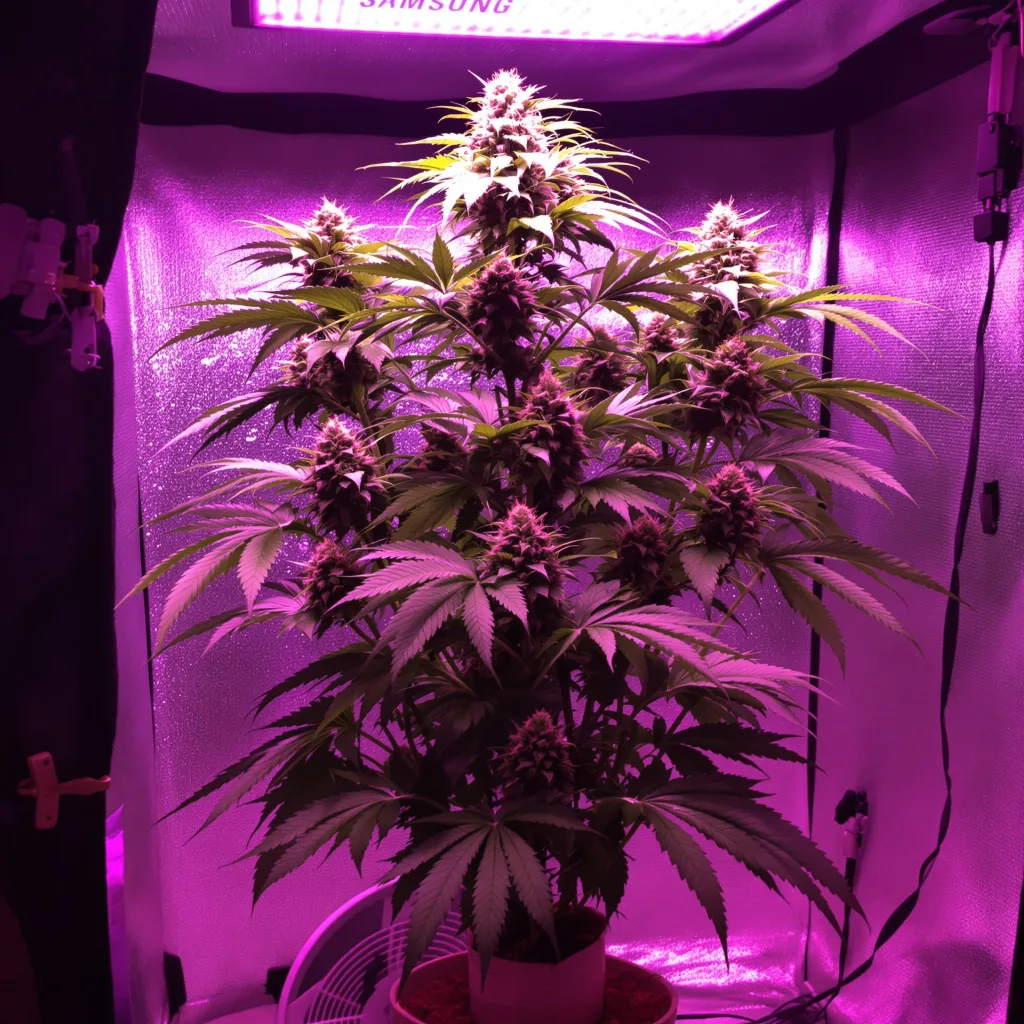 Plante de cannabis Platinum Wreck en floraison — 150-200 cm féminisée