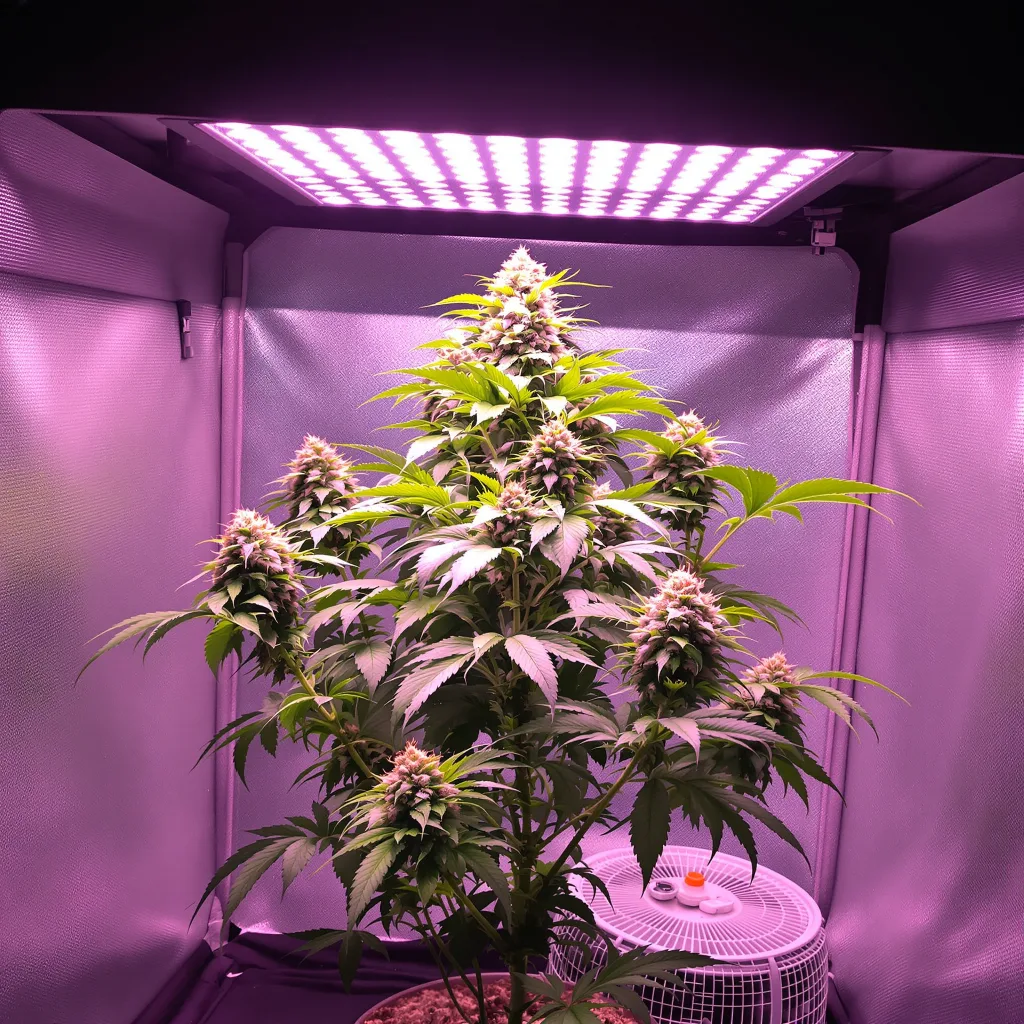 Plante de cannabis Pluto Kush en floraison — 60-100 cm autofloraison