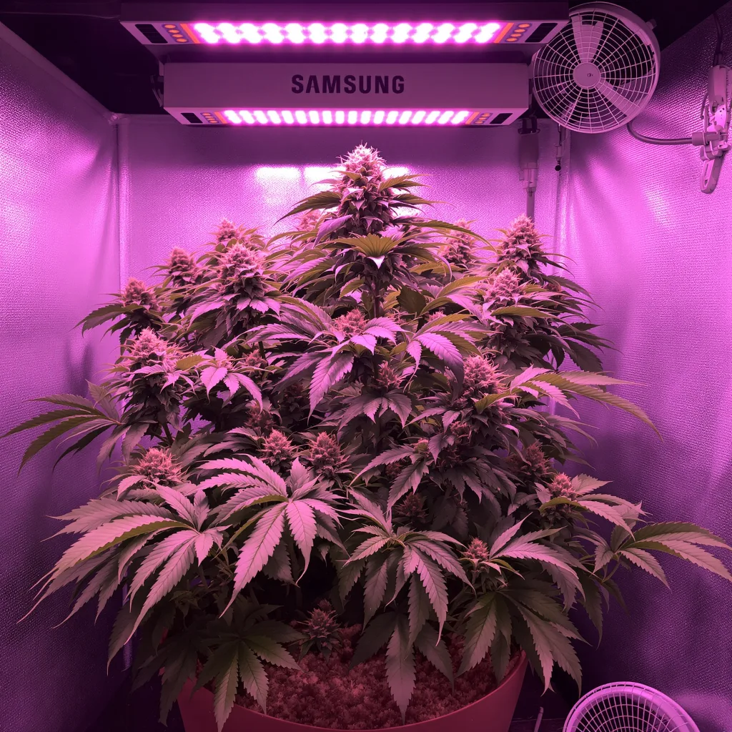 Plante de cannabis Pluto Kush en floraison — 90-130 cm féminisée
