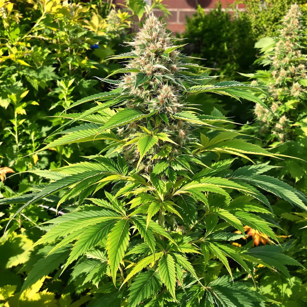 Pot of Gold 90% indica / 10% sativa — fleur avec trichomes visibles